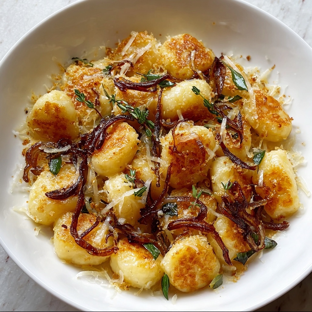 Gnocchi with Caramelized Onions and Gruyère Recipe - Recipe Image