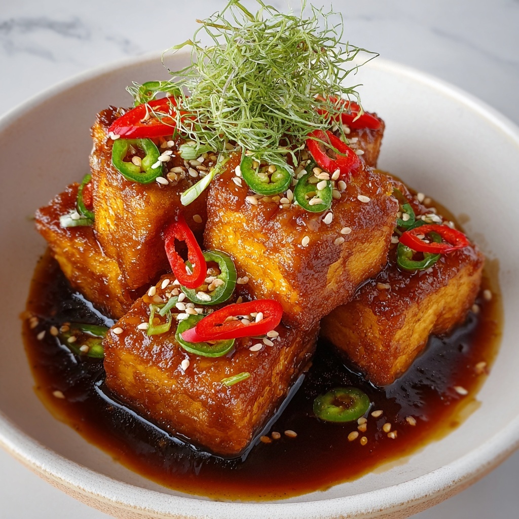 Korean Braised Tofu Recipe - Recipe Image