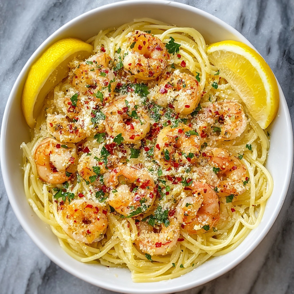 Garlic Shrimp Pasta Recipe - Recipe Image
