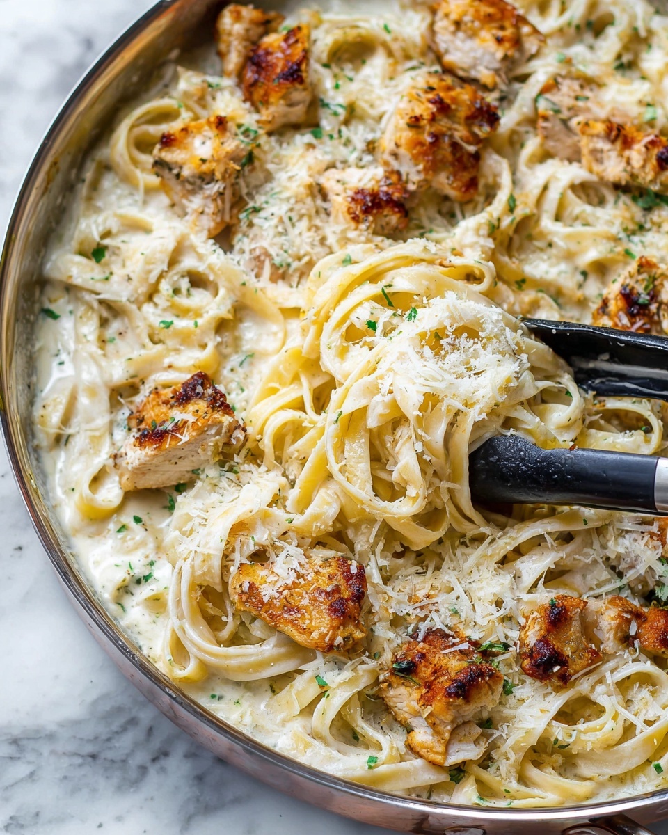 Creamy Chicken Fettuccine Alfredo Recipe - Recipe Image