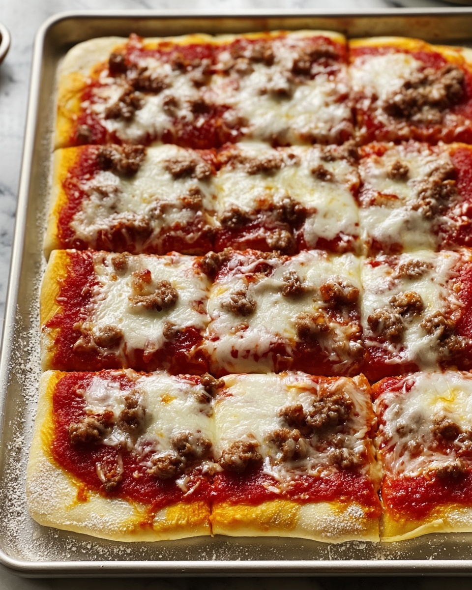 School Cafeteria-Style Pizza Recipe - Recipe Image