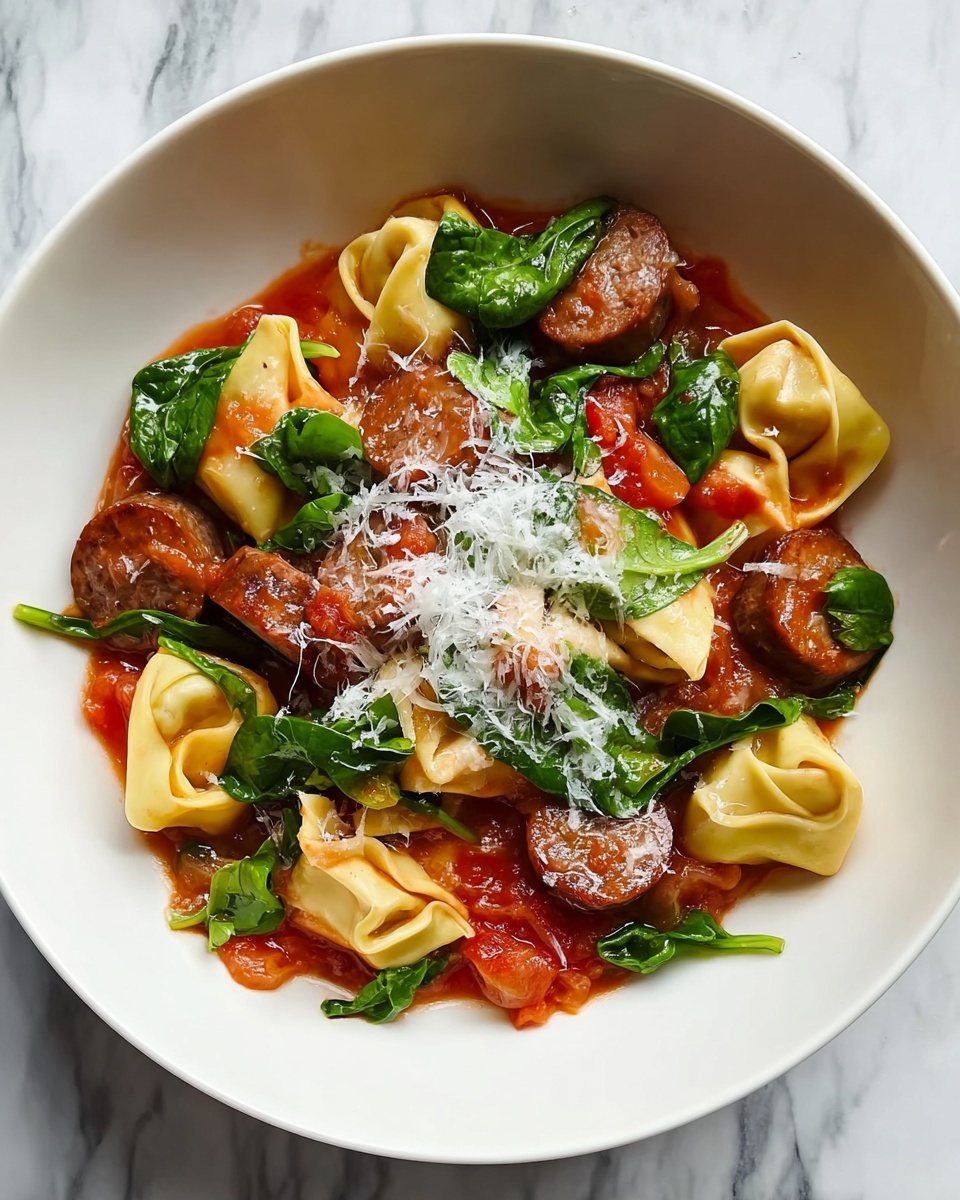 One Pan Tortellini with Sausage Recipe - Recipe Image