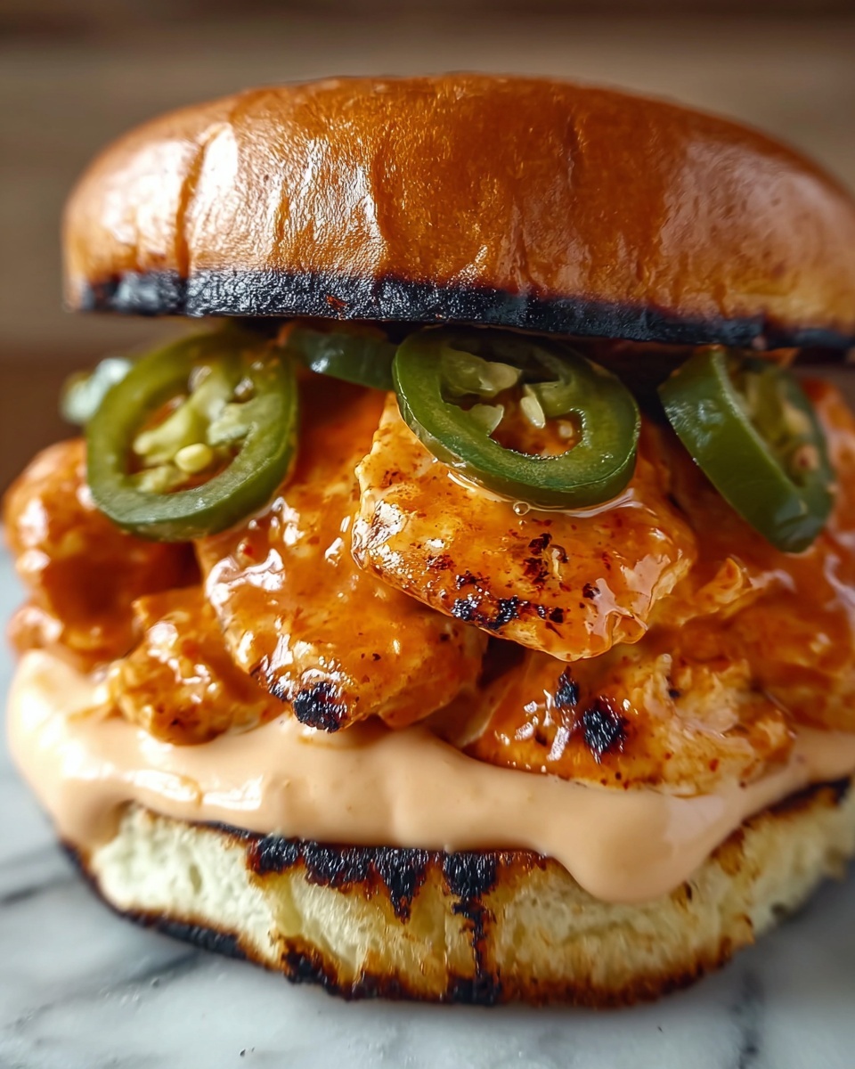 Buffalo Chicken Jalapeño Burger Recipe - Recipe Image