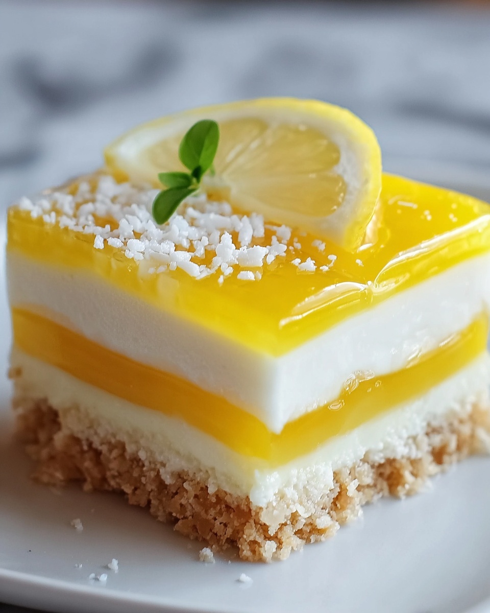 No-Bake Lemon Curd Dream Slice Recipe - Recipe Image