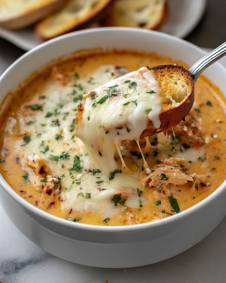 Crockpot Creamy Chicken Parmesan Soup Recipe - Recipe Image