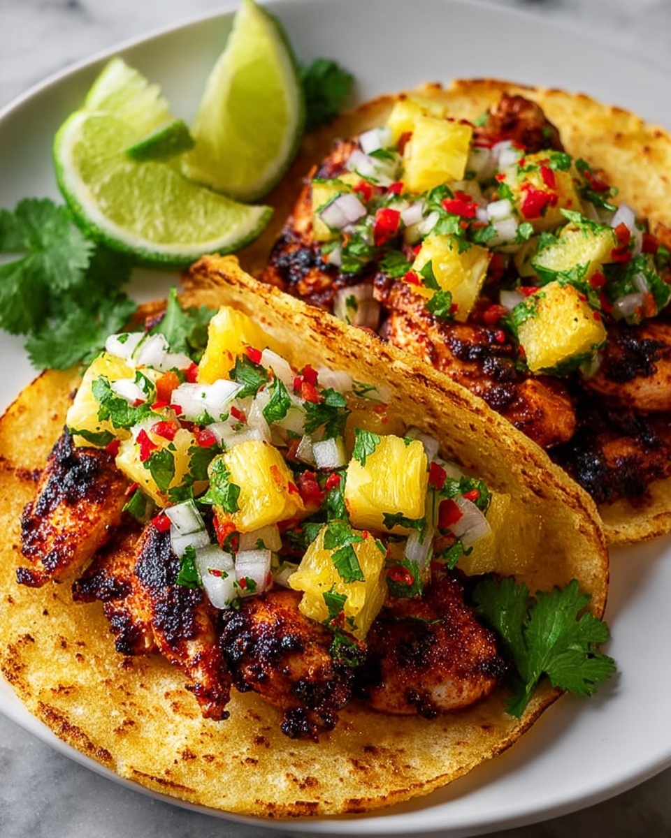 Pineapple Chicken Tacos Recipe - Recipe Image
