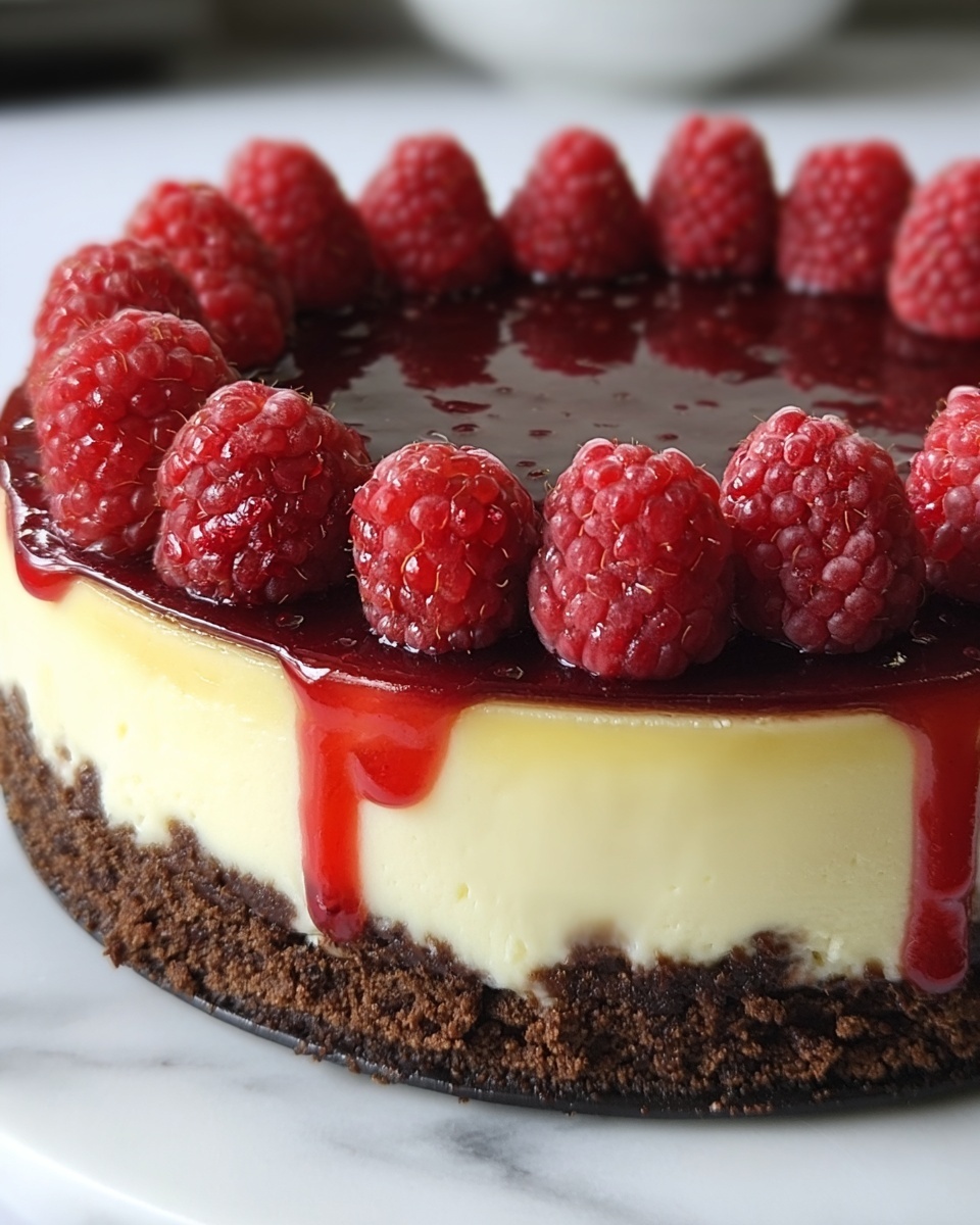 White Chocolate Raspberry Cheesecake Recipe - Recipe Image