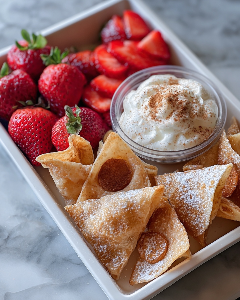 Strawberry Cheesecake Nachos Recipe - Recipe Image