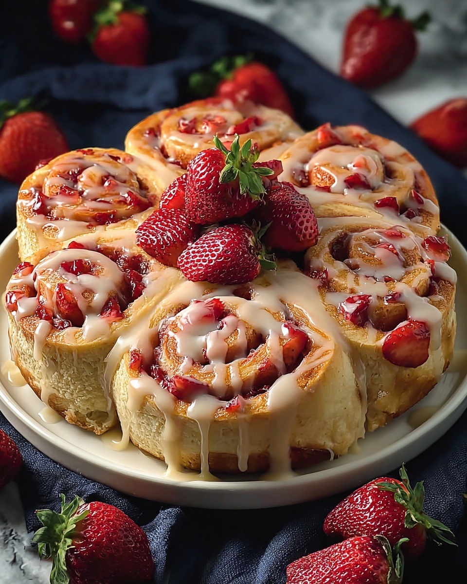 Strawberry Cheesecake Sweet Rolls: A Deliciously Easy Recipe to Indulge Your Sweet Tooth Recipe - Recipe Image
