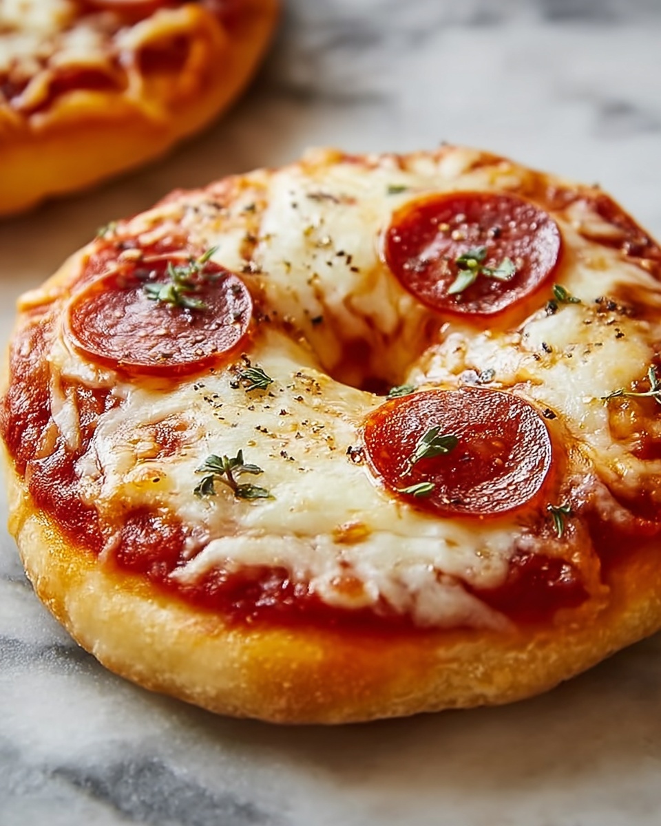 Easy Homemade Pizza Bagels Recipe - Recipe Image