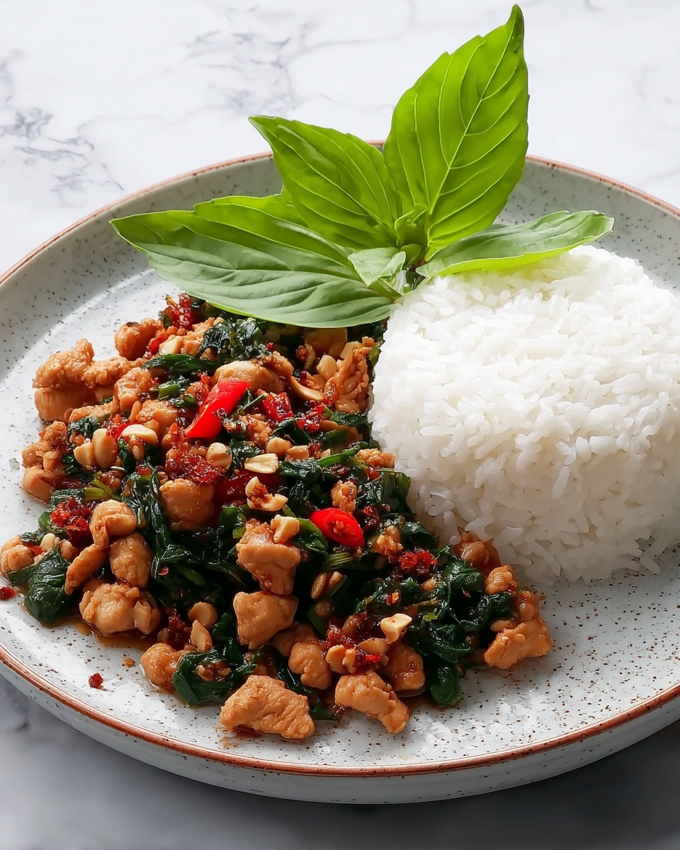 Spicy Thai Basil Chicken (Pad Krapow Gai) Recipe - Recipe Image