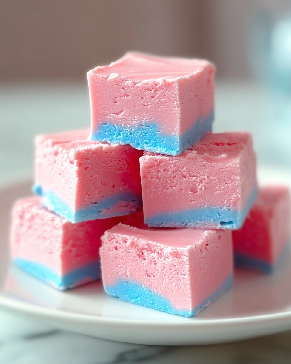 Homemade Cotton Candy Fudge Recipe - Recipe Image