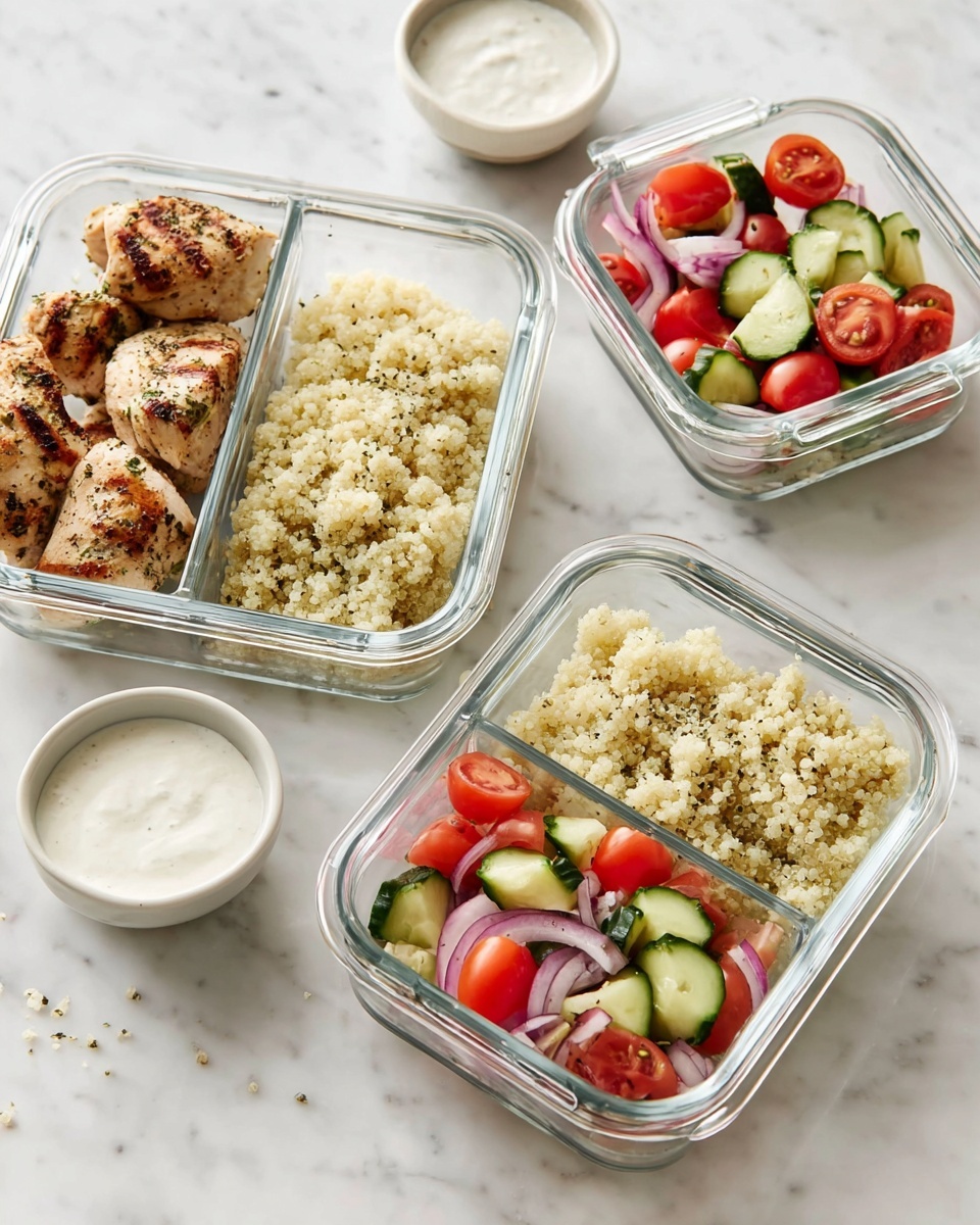 Chicken Souvlaki Meal Prep Bowls Recipe - Recipe Image