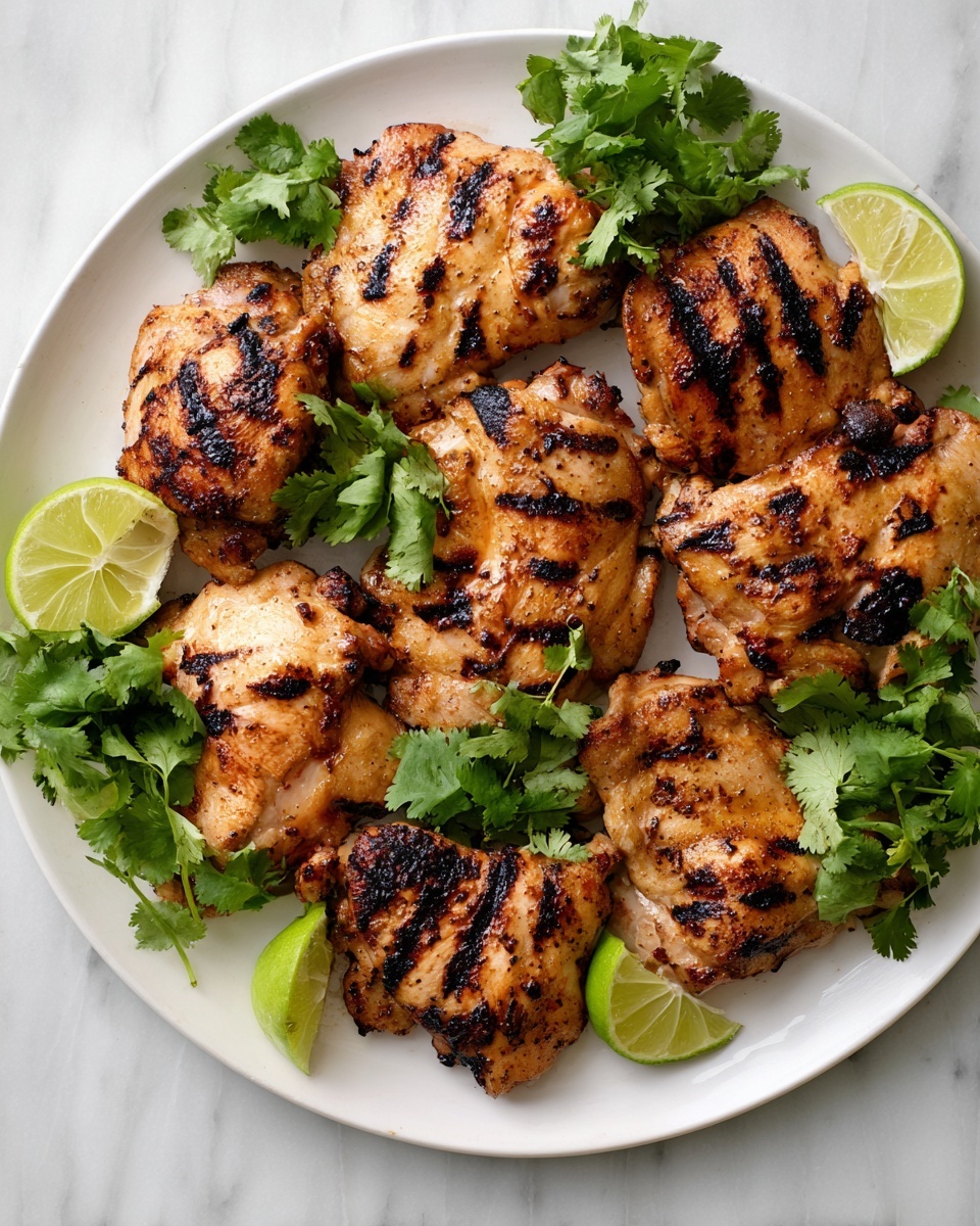 Cilantro Lime Grilled Chicken Thighs Recipe - Recipe Image