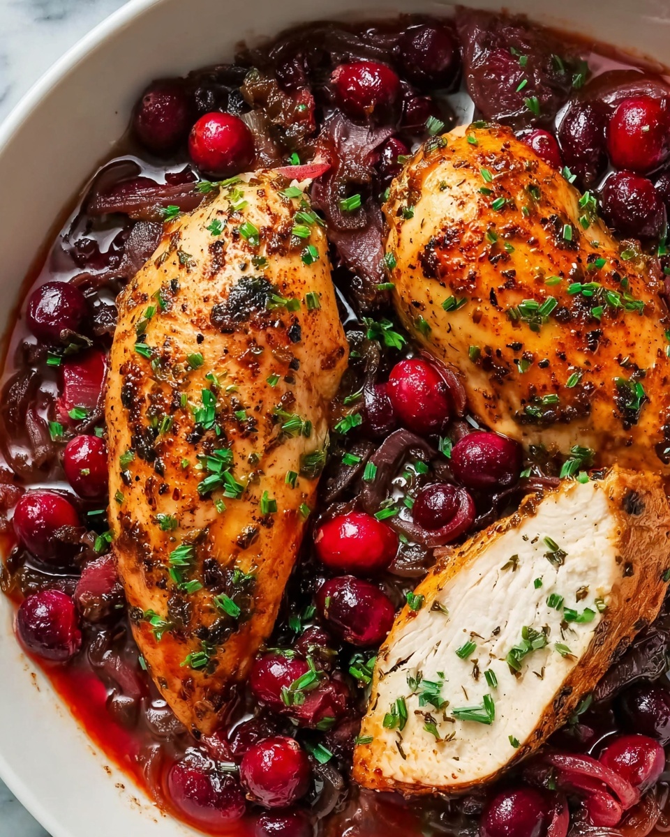 Savory Roast Turkey Breast with Saucy Cranberry Bliss Recipe - Recipe Image