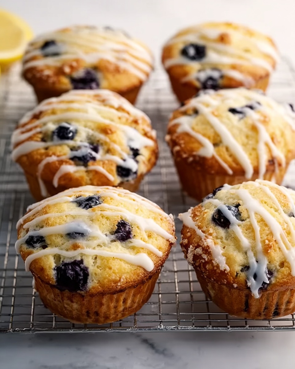 Zesty Lemon Blueberry Muffins for a Bright Morning Boost Recipe - Recipe Image