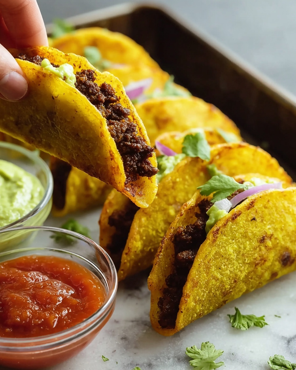 Crispy Ground Beef Tacos Recipe - Recipe Image