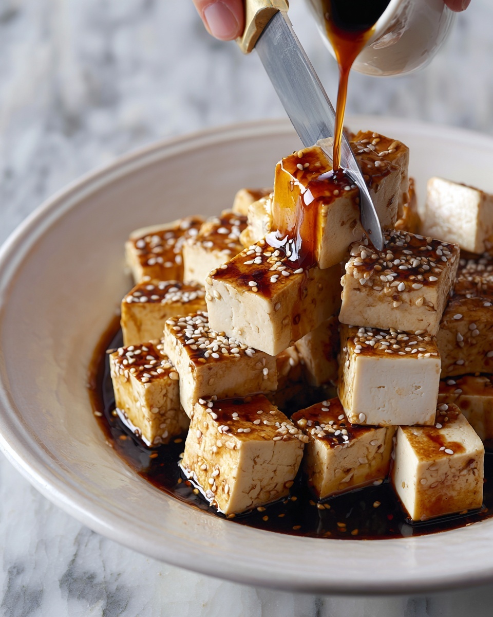 Marinated Tofu with Soy-Ginger Sauce Recipe - Recipe Image