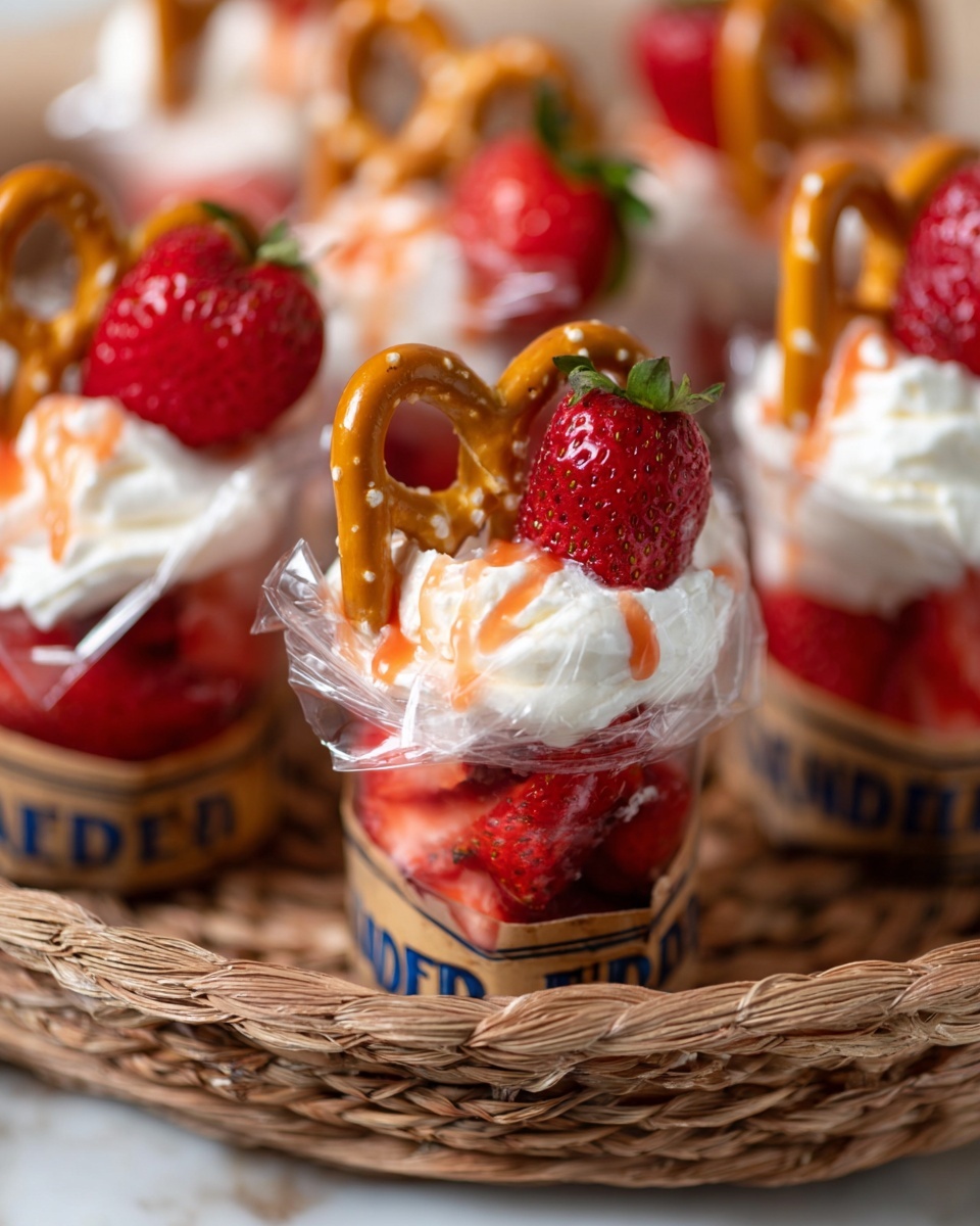 Walking Strawberry Pretzel Salad Dessert Recipe - Recipe Image