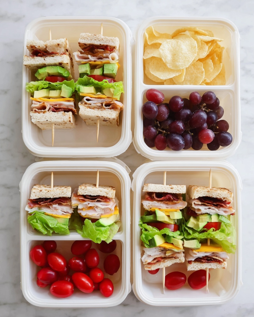 Turkey Club Skewer Lunchbox Ideas Recipe - Recipe Image