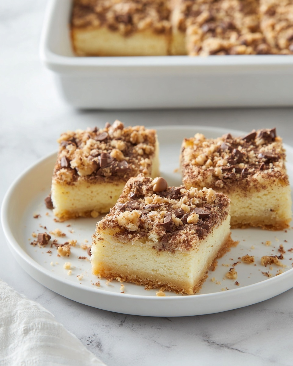 Toffee Crunch Cheesecake Bars Recipe - Recipe Image