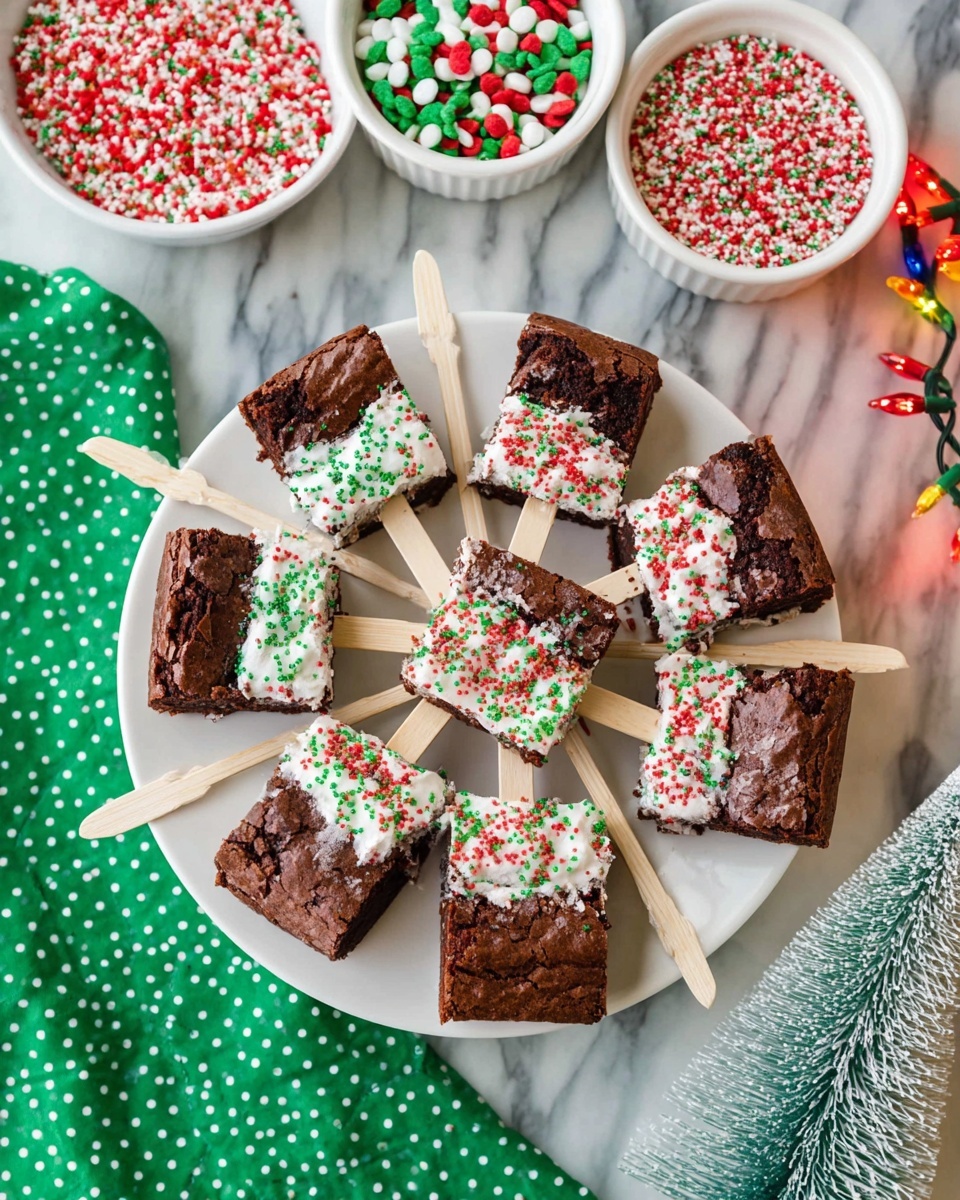 Christmas Brownie Pops Recipe - Recipe Image