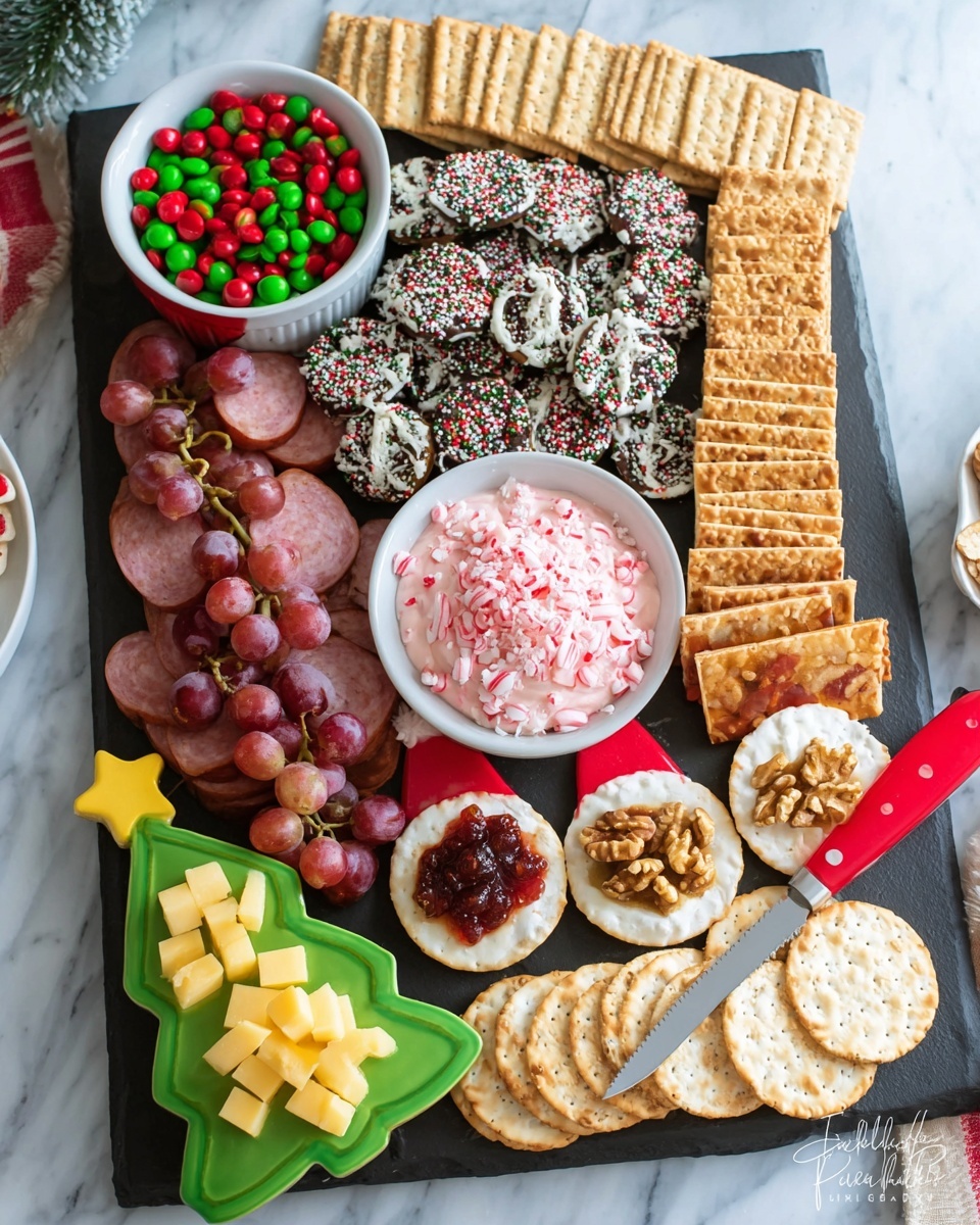 Holiday Appetizer Snack Board Recipe - Recipe Image