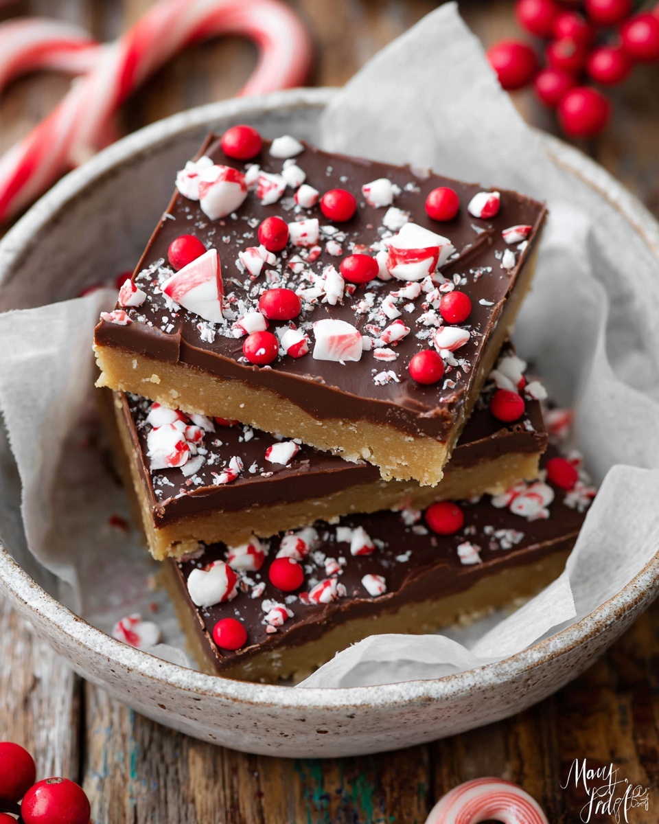 Peppermint Cookie Bars Recipe - Recipe Image