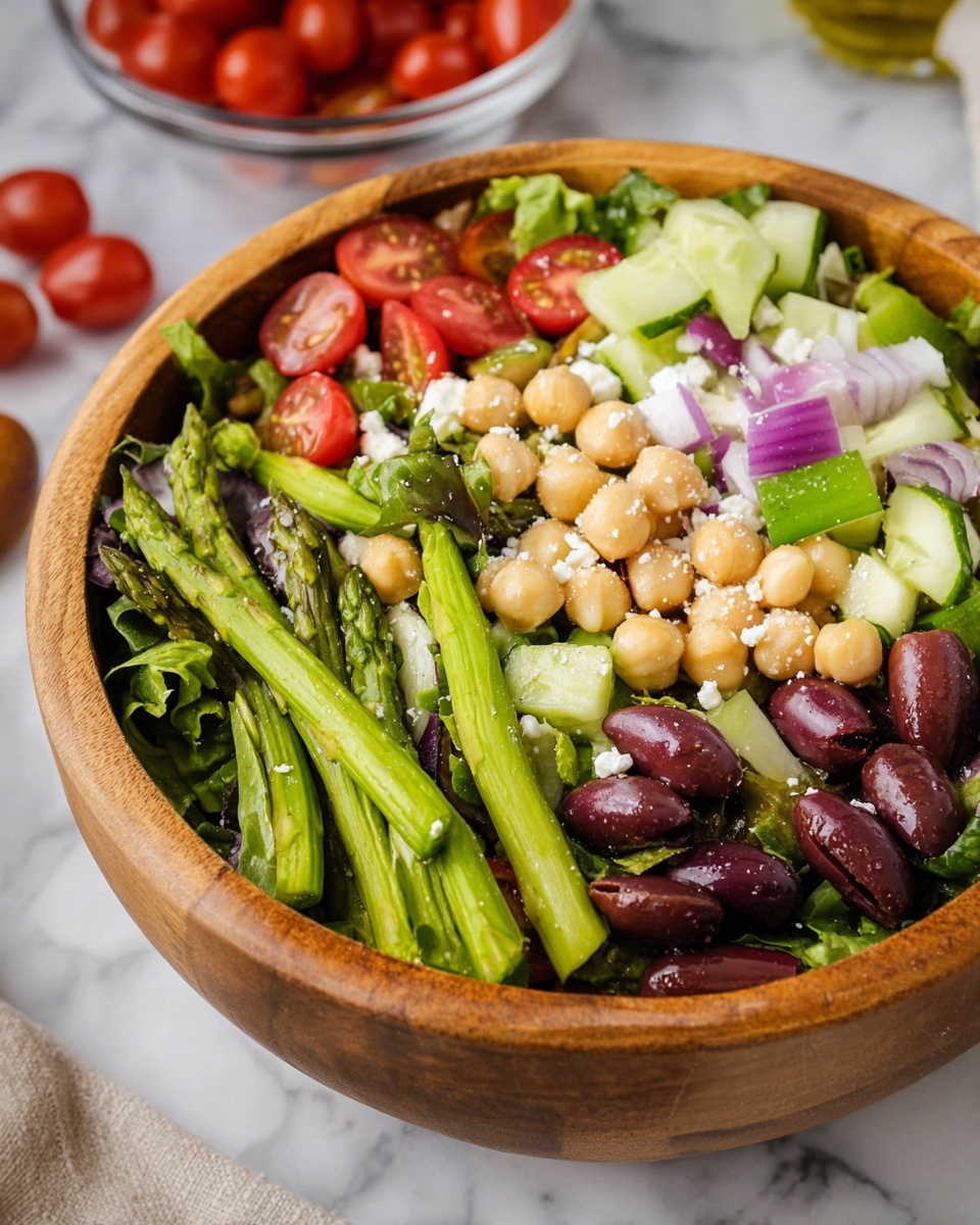 Chopped Asparagus and Chickpea Salad Recipe - Recipe Image