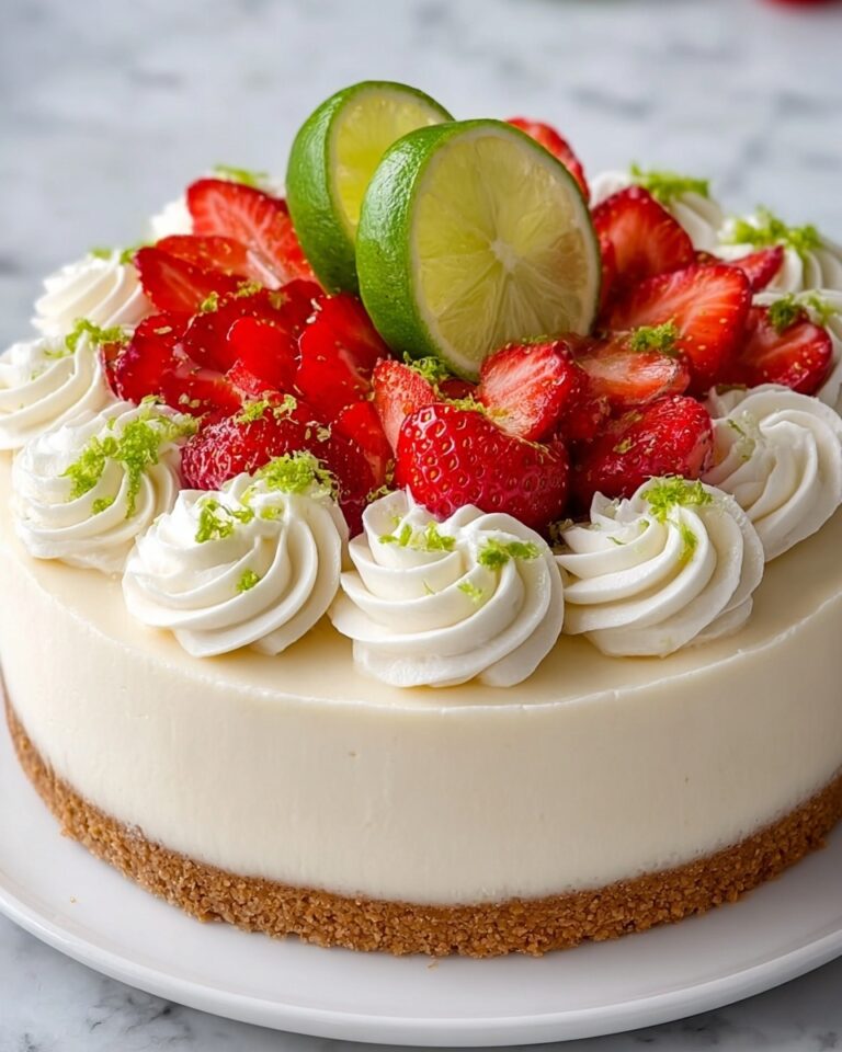 Fresh Strawberry Margarita Cheesecake Recipe