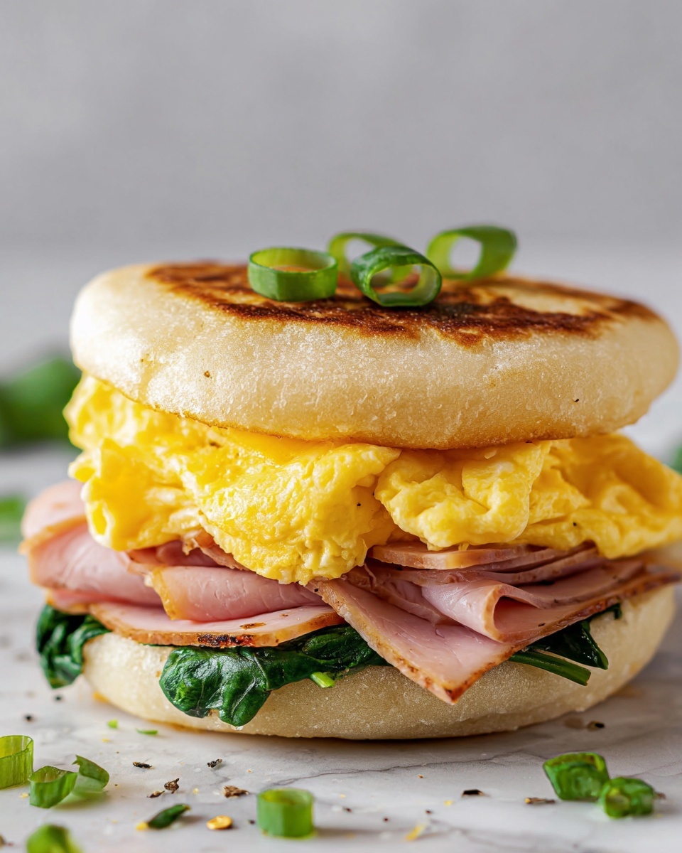 Breakfast Sandwich with Eggs, Avocado, and Veggie Options Recipe - Recipe Image