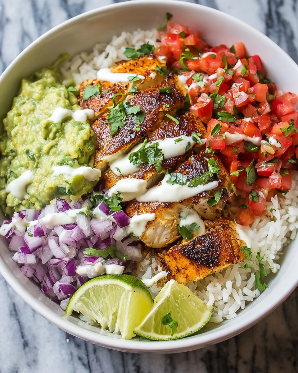 Fresh and Flavorful Fish Taco Bowl Recipe - Recipe Image