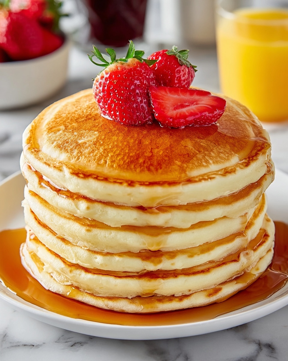 Fluffy Homemade Buttermilk Pancakes Recipe - Recipe Image