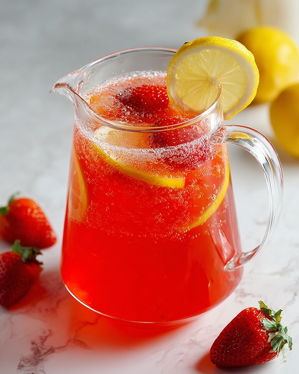 Delicious Homemade Strawberry Lemonade Recipe - Recipe Image