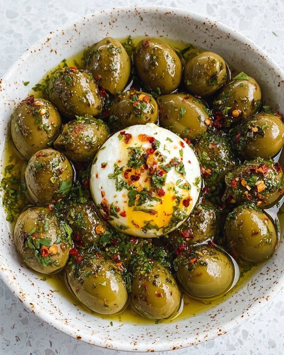 Citrus Herb Marinated Olives with Homemade Labneh Recipe - Recipe Image