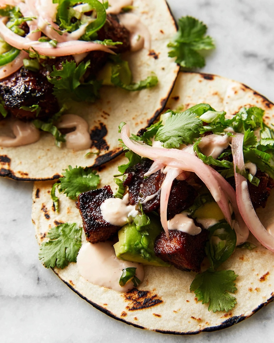 Steak Tacos with Garlic Butter and Chipotle Mayo Recipe - Recipe Image