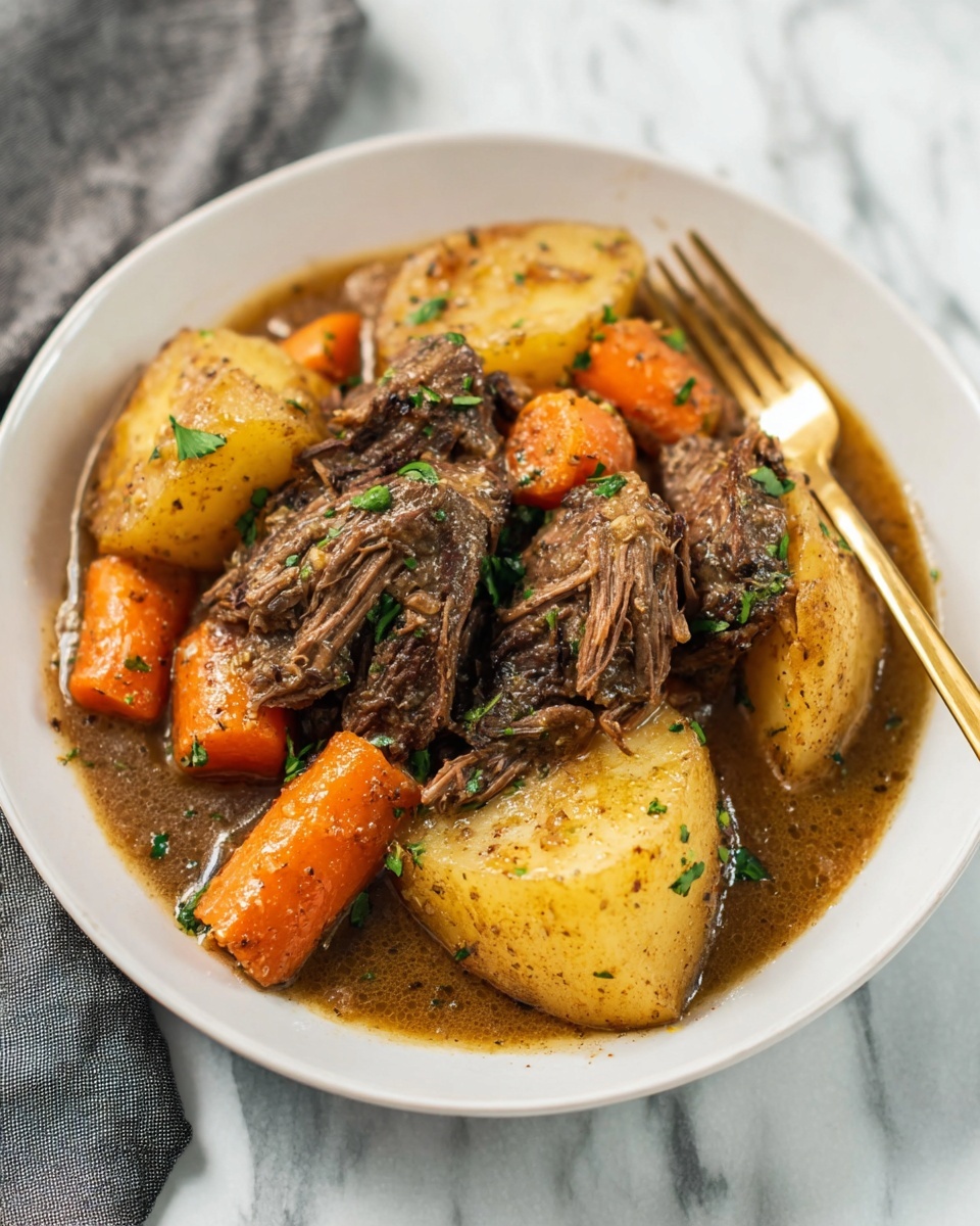 Instant Pot Pot Roast with Vegetables and Rich Gravy Recipe - Recipe Image