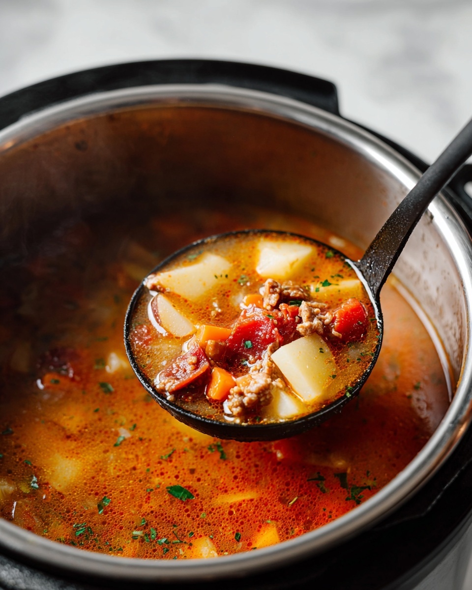 Instant Pot Hamburger Soup Recipe - Recipe Image