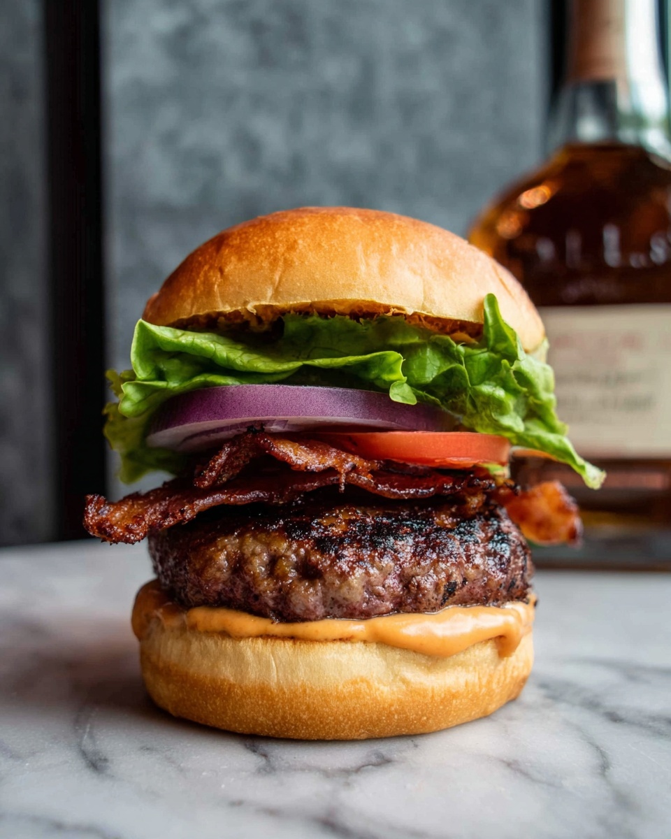 BBQ Bourbon Burger Recipe - Recipe Image