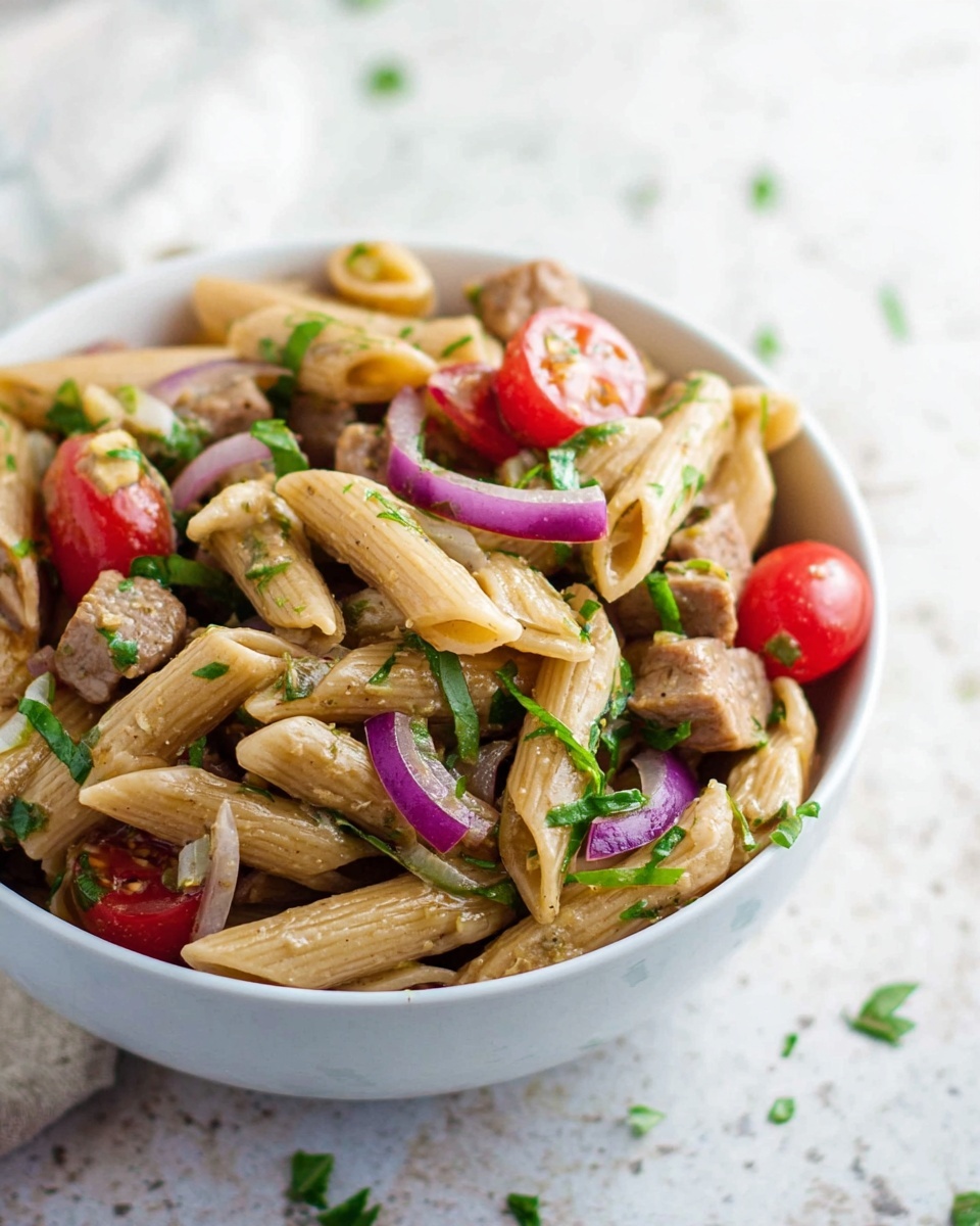 Balsamic Caprese Pasta Salad Recipe - Recipe Image
