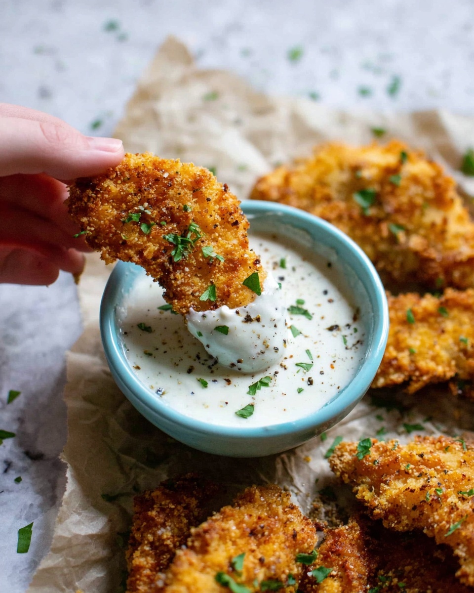 Baked Chicken Tenders with Honey Lemon Glaze and Dipping Sauce Recipe - Recipe Image
