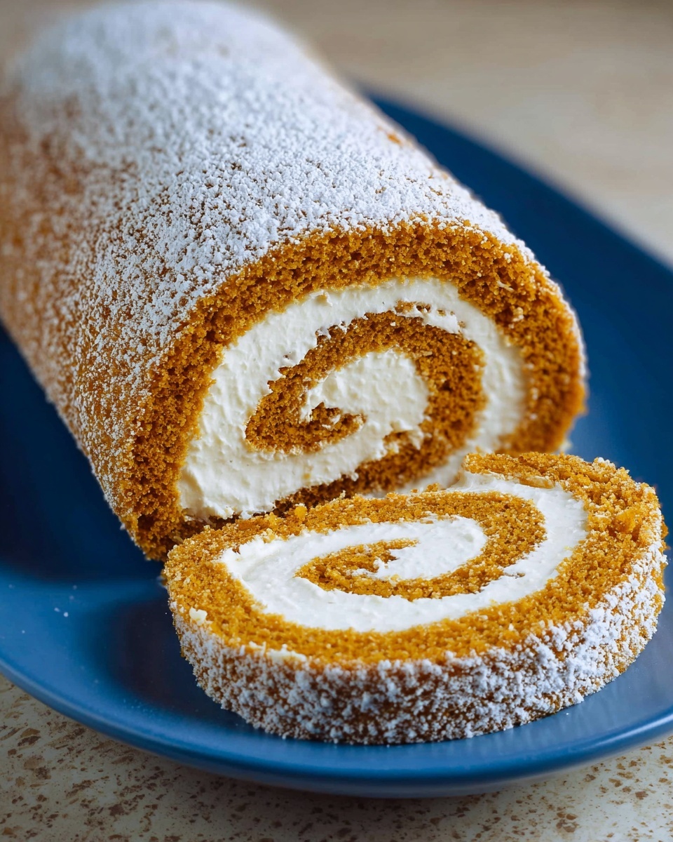 Pumpkin Roll with Cream Cheese Frosting Recipe - Recipe Image