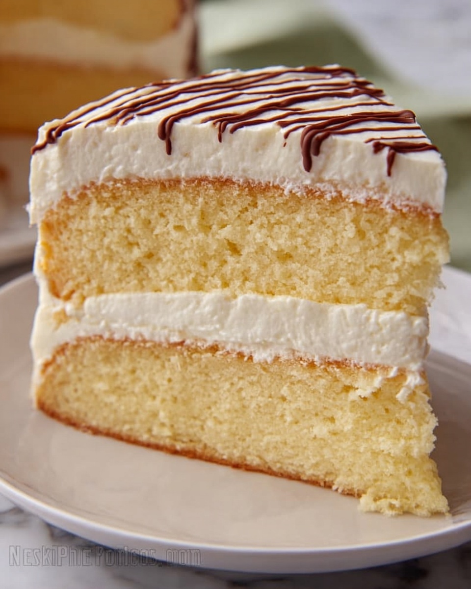 Ptichye Moloko Cake (Bird's Milk Cake) Recipe - Recipe Image