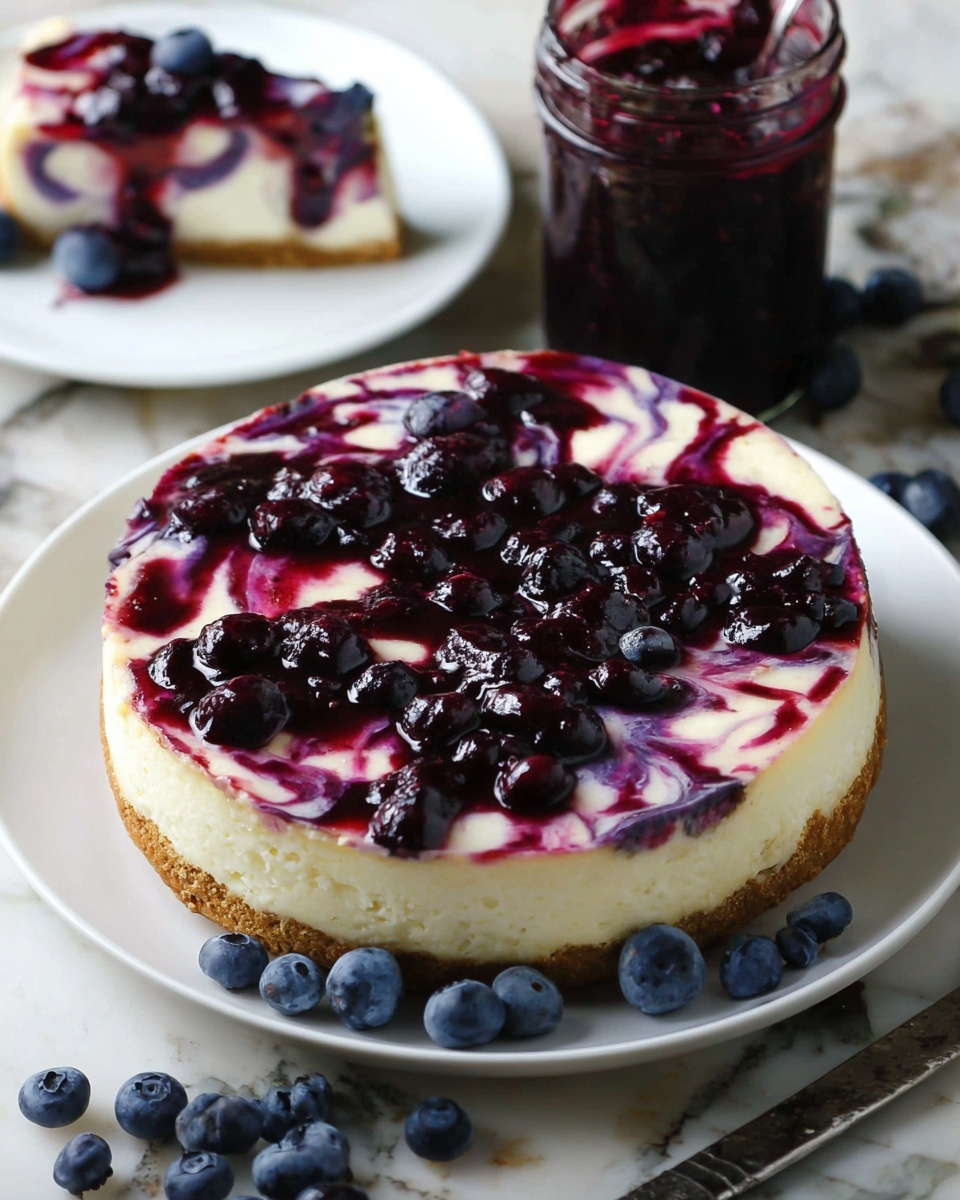 No-Bake Blueberry Cheesecake Recipe - Recipe Image