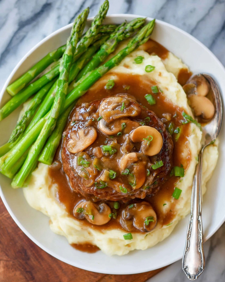 Salisbury Steak with Mushroom Gravy Recipe - Recipe Image