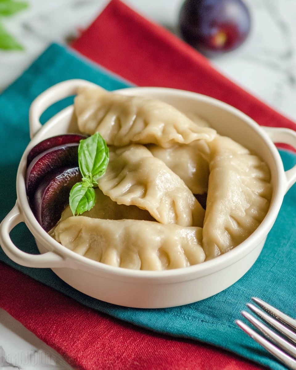 Plum Vareniki (Plum Pierogies) Recipe - Recipe Image
