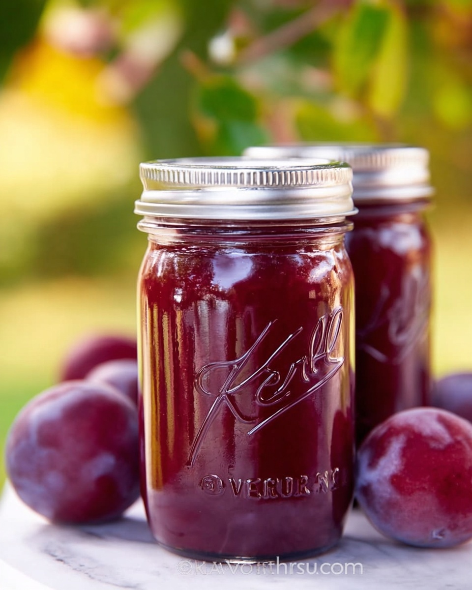 No-Peel No-Pectin Plum Jam Recipe - Recipe Image