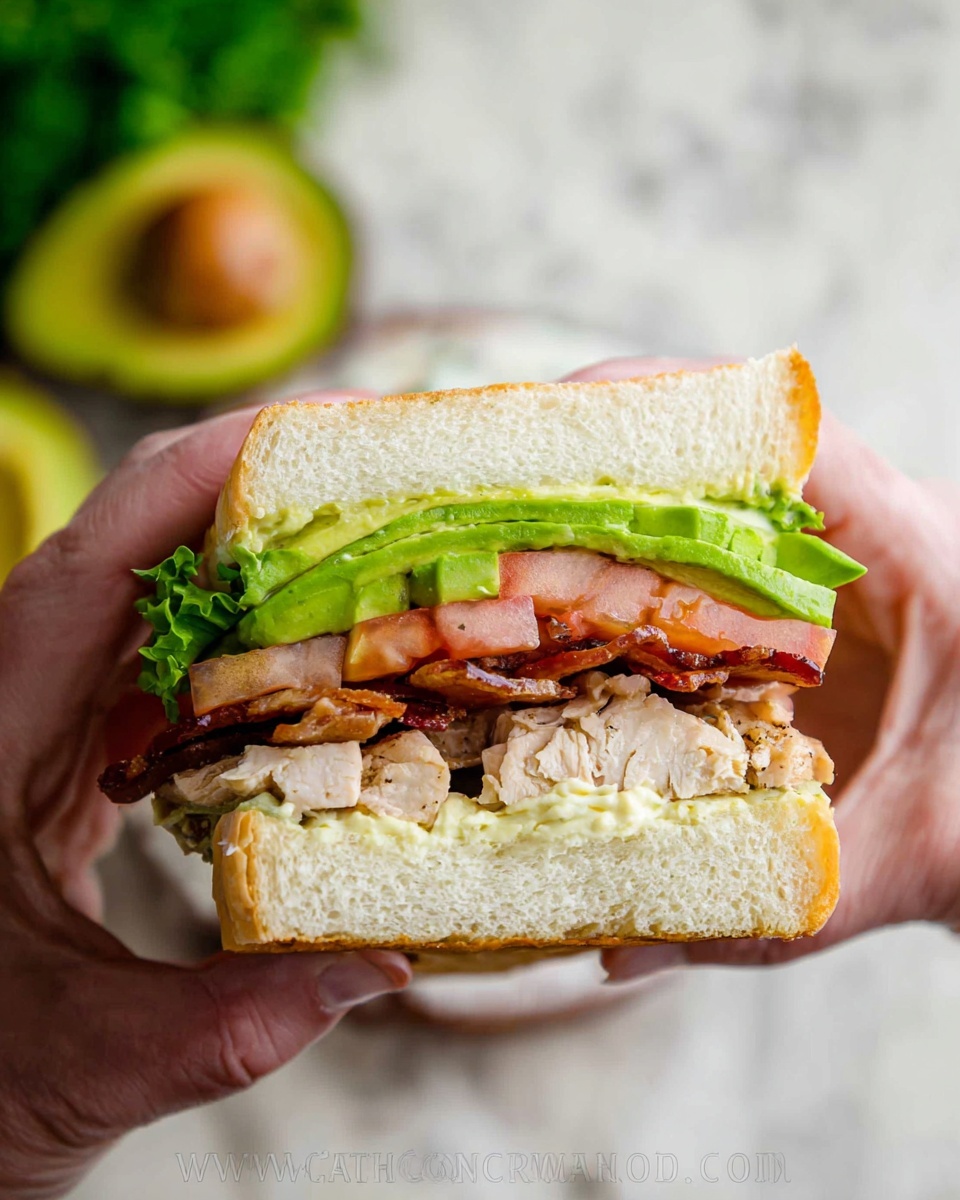 Chicken Bacon Avocado Sandwich Recipe - Recipe Image