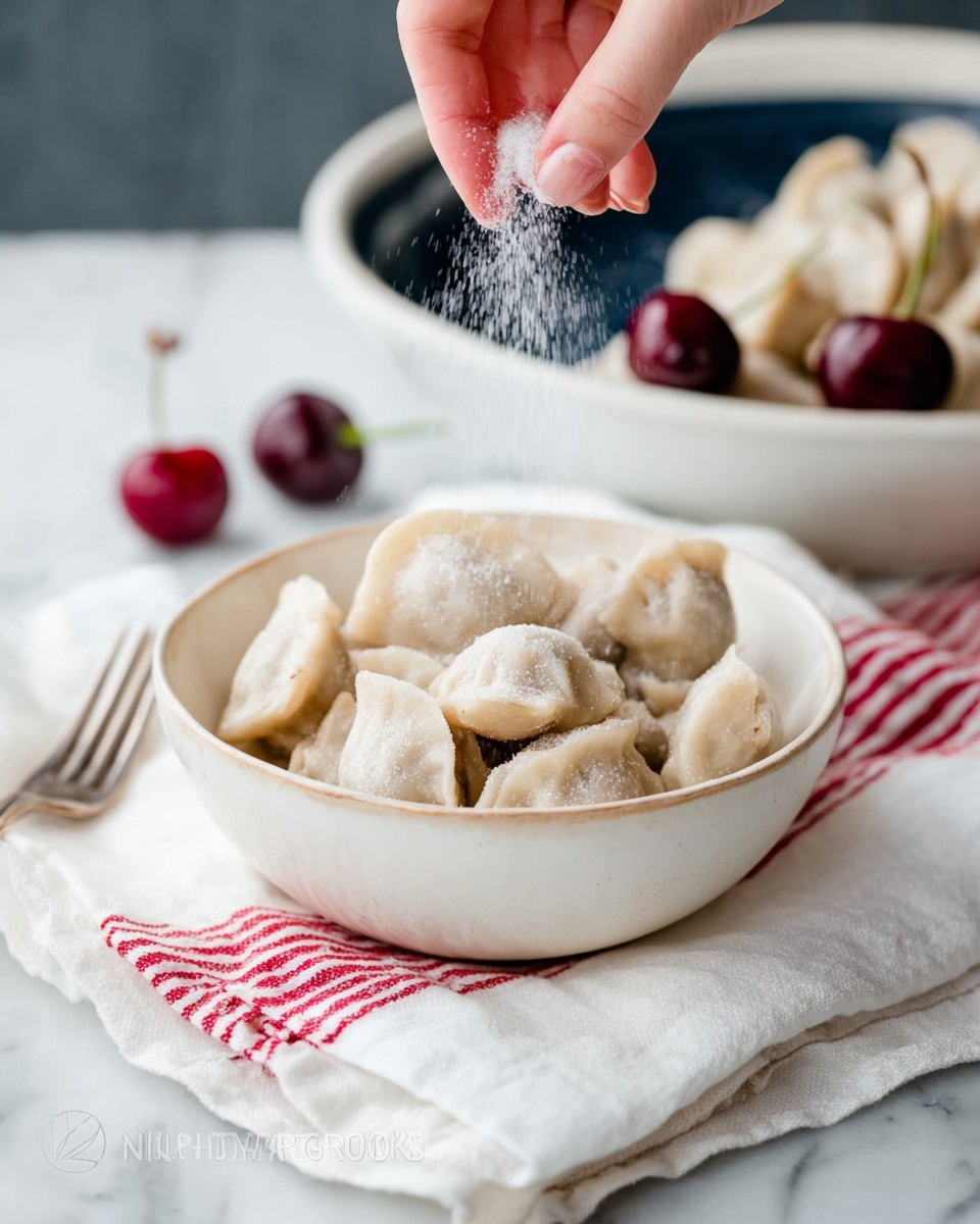 Cherry Vareniki (Cherry Pierogi) Recipe - Recipe Image