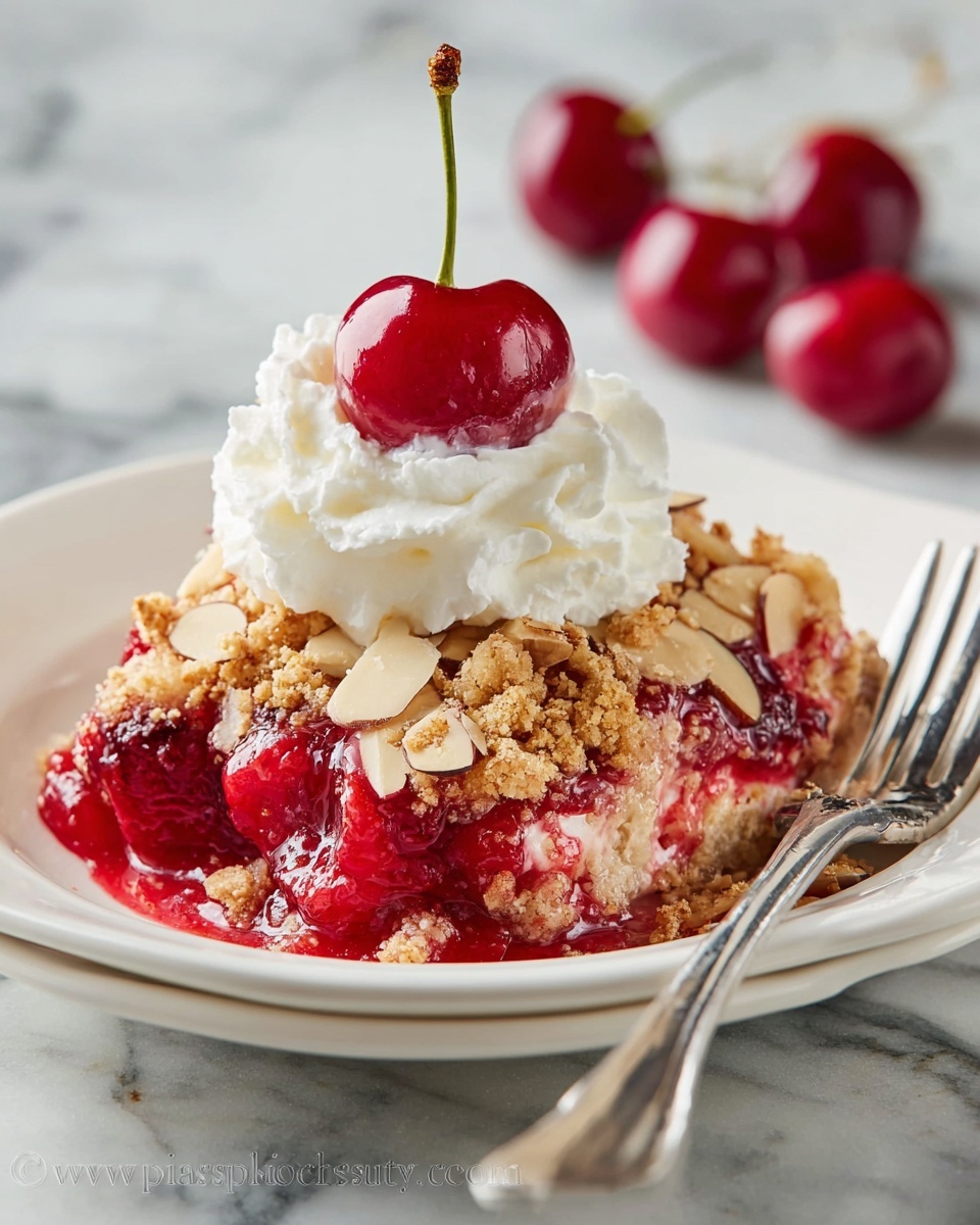 Cherry Crumble with Almonds and Oats Recipe - Recipe Image